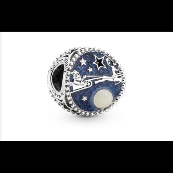 Authentic PANDORA Santa and the Reindeer Silver Bead Charm. NWT - Picture 1 of 9
